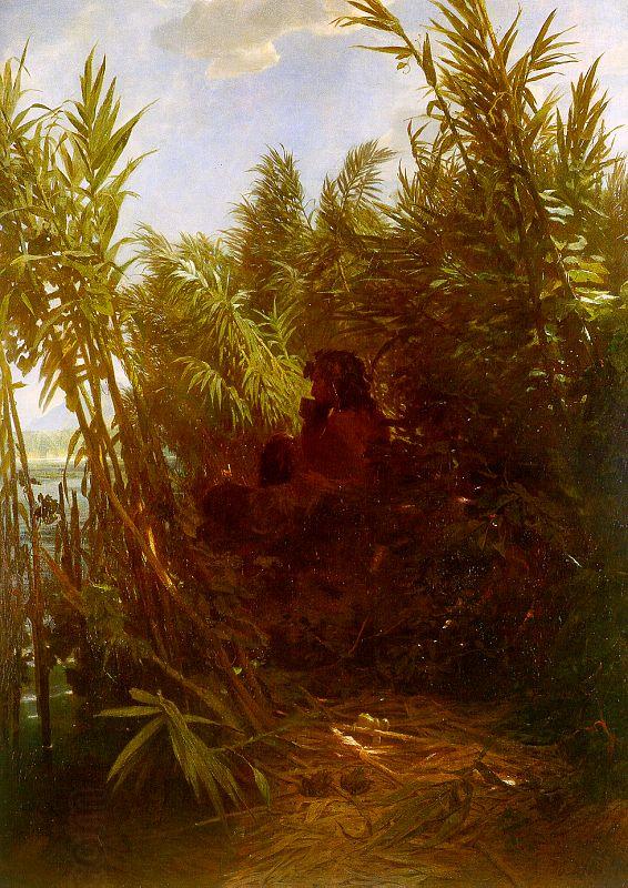 Arnold Bocklin Pan Amongst the Reeds China oil painting art